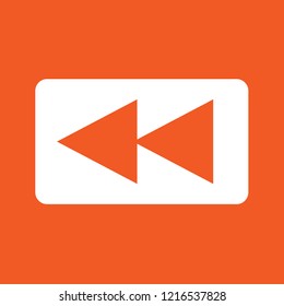 Media player icon, stock vector illustration, EPS10.