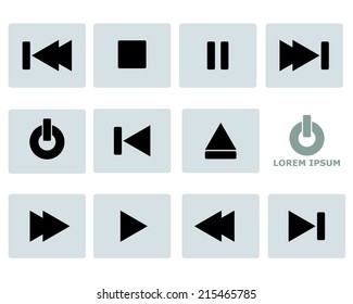 Media Player Icon Symbol Vector