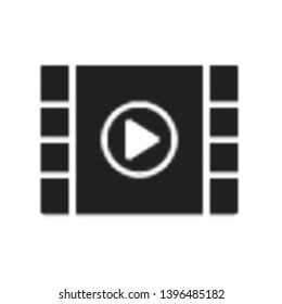 Media player icon in trendy flat style design. Vector graphic illustration. Suitabe for website design, logo, app, and ui. EPS 10.