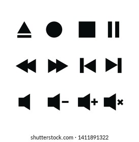 Media player icon vector illustration