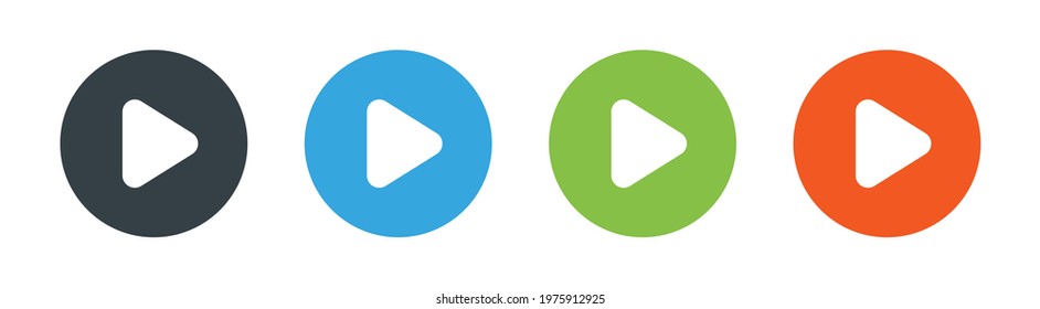 Media player icon. Vector illustration