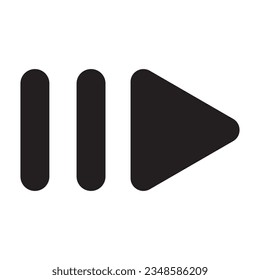 media player icon vector illustration logo design