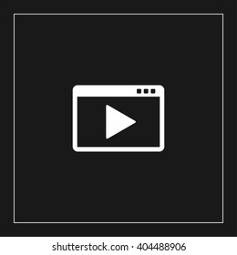 media player icon. media player vector illustration