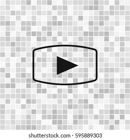 Media player icon vector illustration