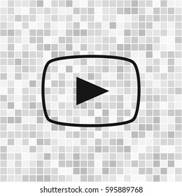 Media player icon vector illustration