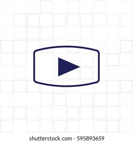Media player icon vector illustration