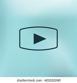 Media player icon vector illustration