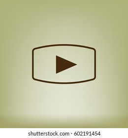 Media player icon vector illustration