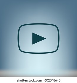Media player icon vector illustration