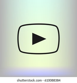 Media player icon vector illustration