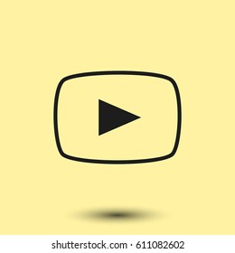 Media player icon vector illustration