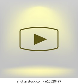 Media player icon vector illustration