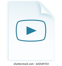 Media player icon vector illustration