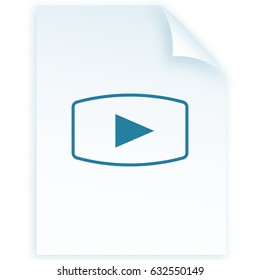 Media player icon vector illustration
