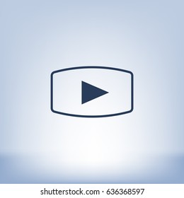 Media player icon vector illustration