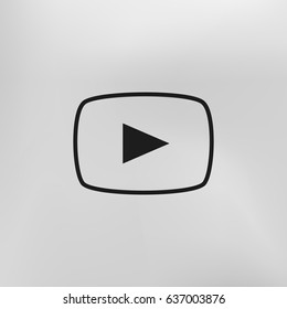 Media player icon vector illustration