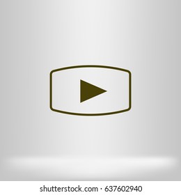Media player icon vector illustration
