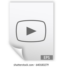 Media player icon vector illustration