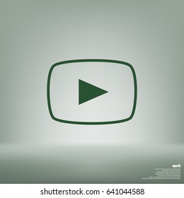 Media player icon vector illustration