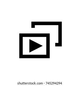 media player icon, media player icon vector, in trendy flat style isolated on white background. media player icon image, media player icon illustration