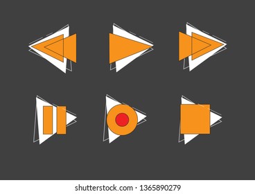 media player icons