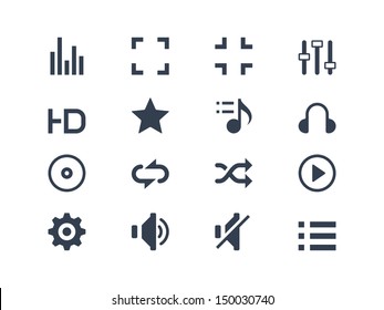 Media player icons