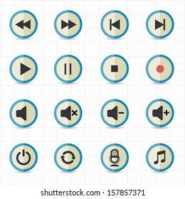 Media Player Icons