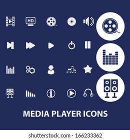 media player icons