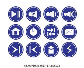 media player icons