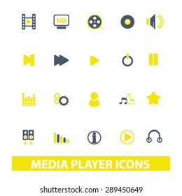media player icons