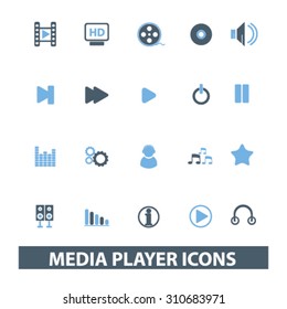 media player icons