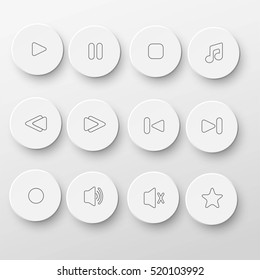 Iconos del reproductor multimedia