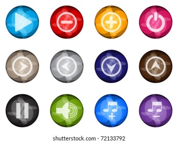 media player icons