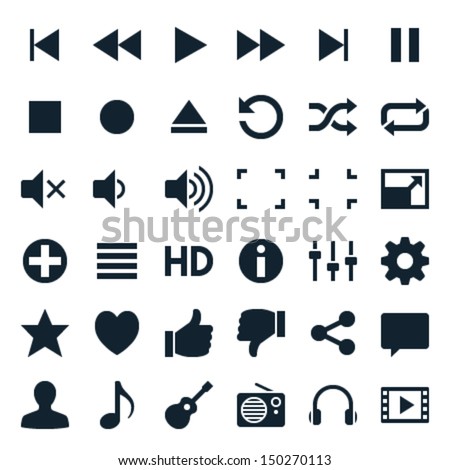 Media player icons