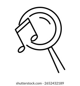 Ilustração Do Vetor De Ícones Do Media Player. Ícone de Contorno de Música