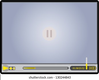 Media player interface - vector