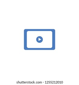 Media player interface vector icon