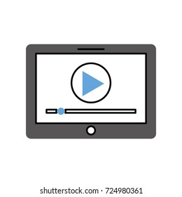 media player interface for websites or applications for tablet