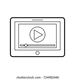 media player interface for websites or applications for tablet