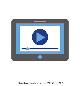 media player interface for websites or applications for tablet