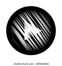 Media player interface, zebra striped style