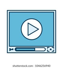 media player isolated icon