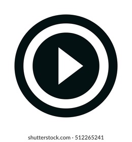 media player isolated icon