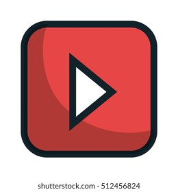 media player isolated icon