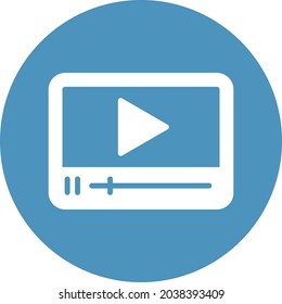 Media player Isolated Vector icon which can easily modify or edit


