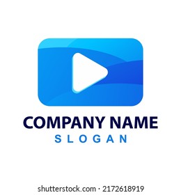 media player logo design template