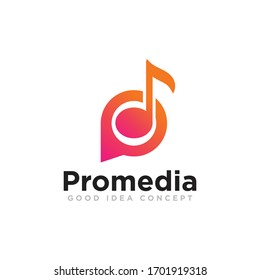 Vector de diseño de icono de logotipo del Reproductor multimedia