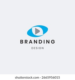 "Media player" logo template design