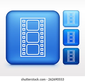 Media Player on Blue Square Buttons