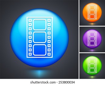 Media Player on  Color Round Buttons